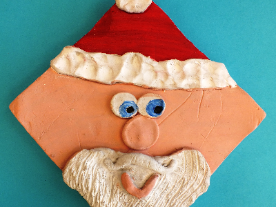 Parent and Child Create Night -Cute Clay Santa (5-12 Years)